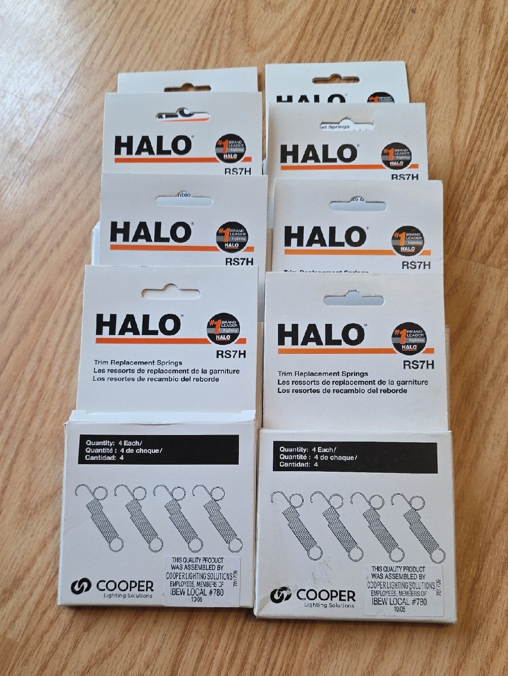 HALO RS7H Trim Replacement Springs - White Boxes (8 Pack)